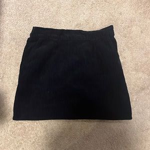 Black corduroy skirt